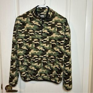 No Boundaries Youth Fleece Pullover Size 7-8M Camo Camouflage Kangaroo Pocket